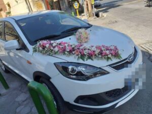 بهترین مدل های گل آرایی گل کاری ماشین عروس در محل در ارومیه آذربایجان غربی | گل آرایی ماشین عروس گل فروشی های ارومیه