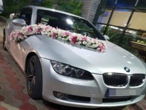 جدید ترین مدل های گل کاری گل آرایی خودرو و ماشین عروس در کیش | گل فروشی های کیش برای گل آرایی و گل کاری ماشین عروس کیش 