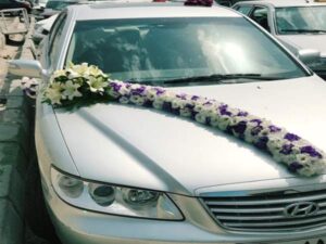 جدیدترین مدل های گل کاری و گل آرایی ماشین عروس در محل توسط بهترین ارزان قیمت ترین گل فروشی های سنندج کردستان