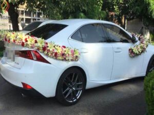 گل آرایی و گل کاری ماشین عروس ارزان قیمت قزوین | جدیدترین مدل های گل کاری و گل آرایی توسط بهترین گل فروشی های قزوین